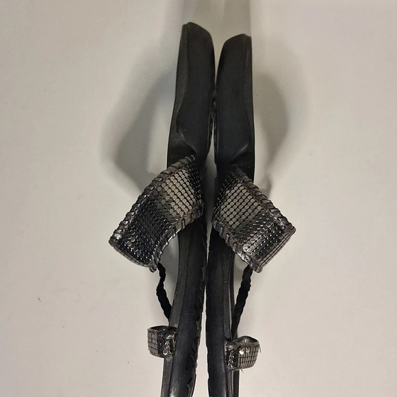 Stuart Weitzman Fancy  Free Pewter sandals SZ - Picture 5 of 11